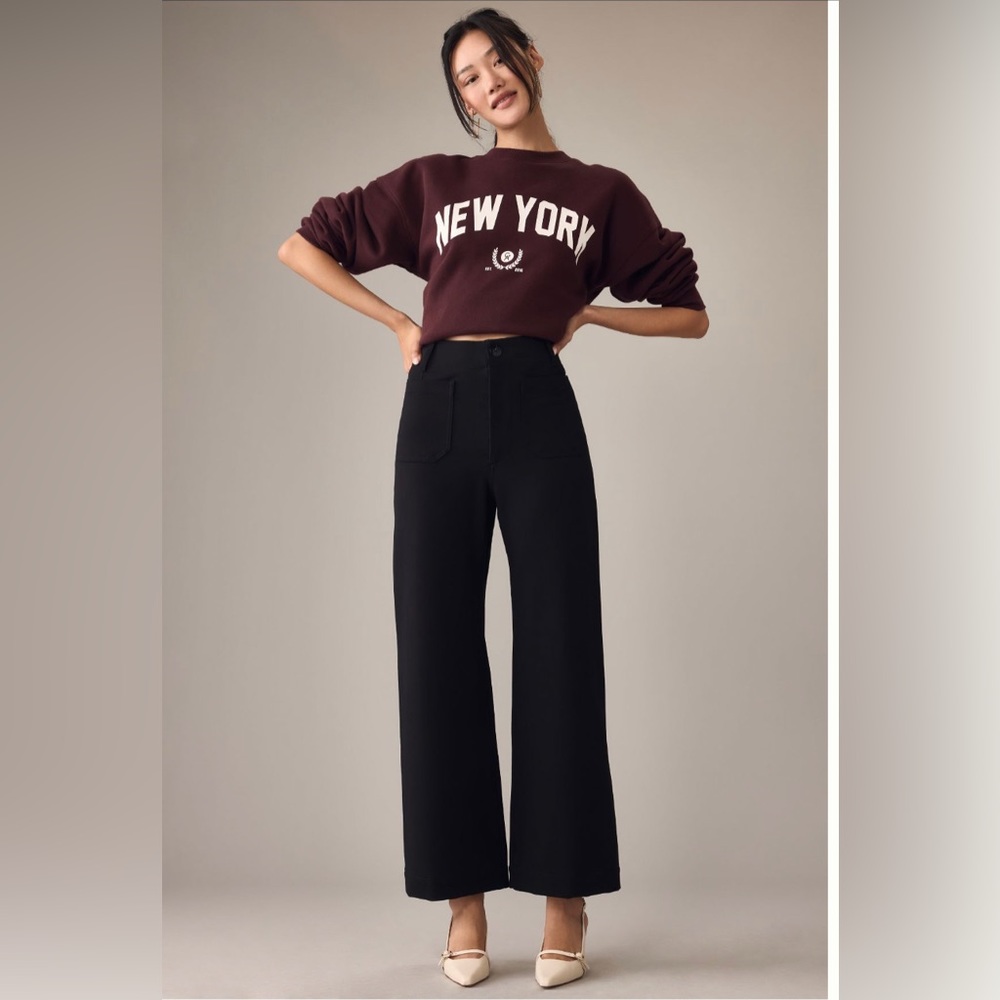 Anthropologie Black Colette Ponte Pants